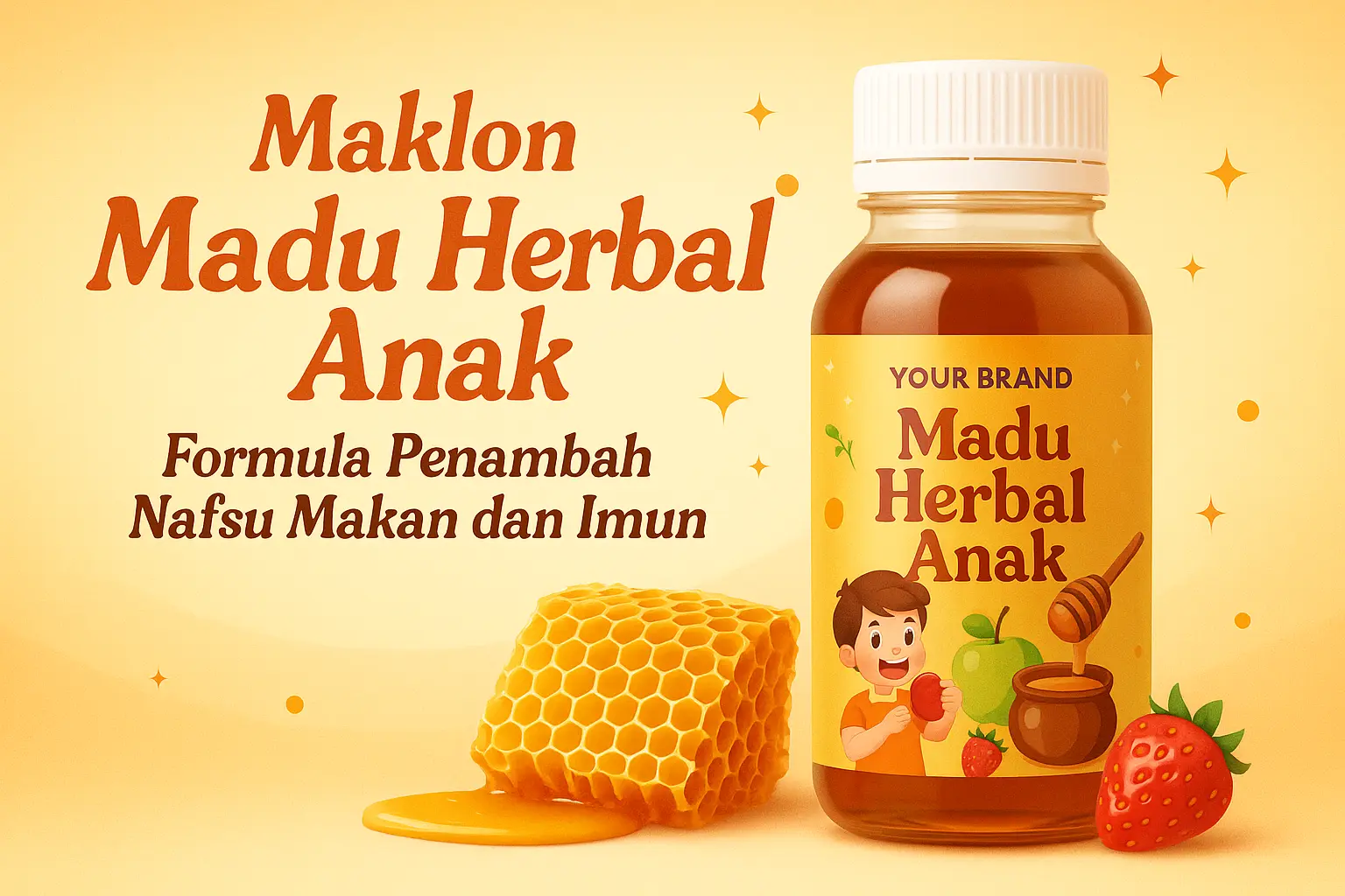 Maklon Madu Herbal Anak: Formula Penambah Nafsu Makan dan Imun